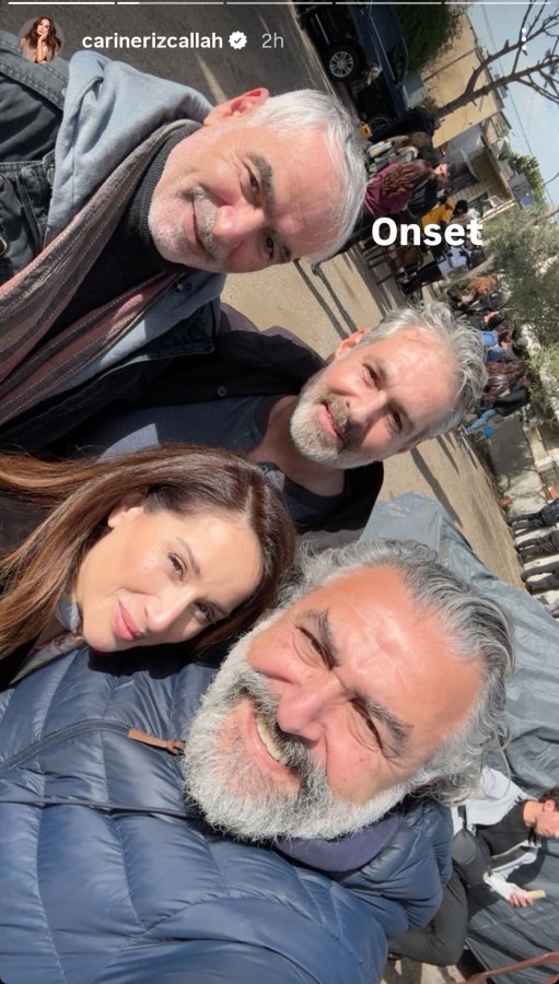 شاركت كارين رزق الله عبر ستوري حسابها على إنستغرام صورة مع يورغو شلهوب وسمير حبشي من موع تصوير مسلسل المحافظة 15